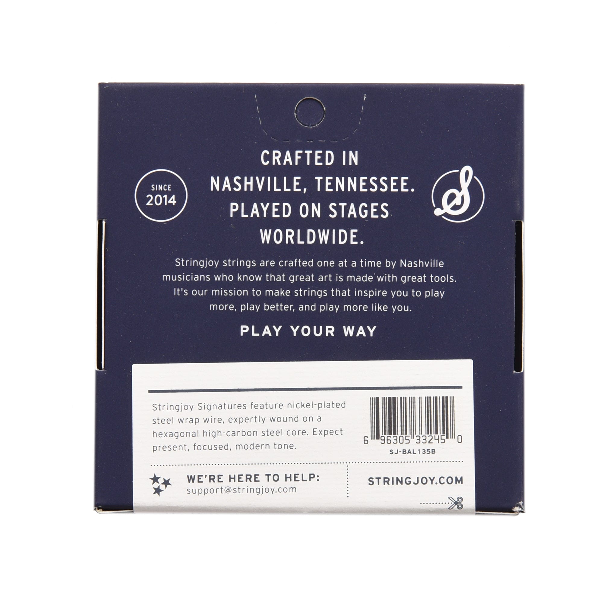 Stringjoy Signatures Baritone Balanced Light Gauge 13.5-62 Nickel Wound Electric Guitar Strings Accessories / Strings / Guitar Strings