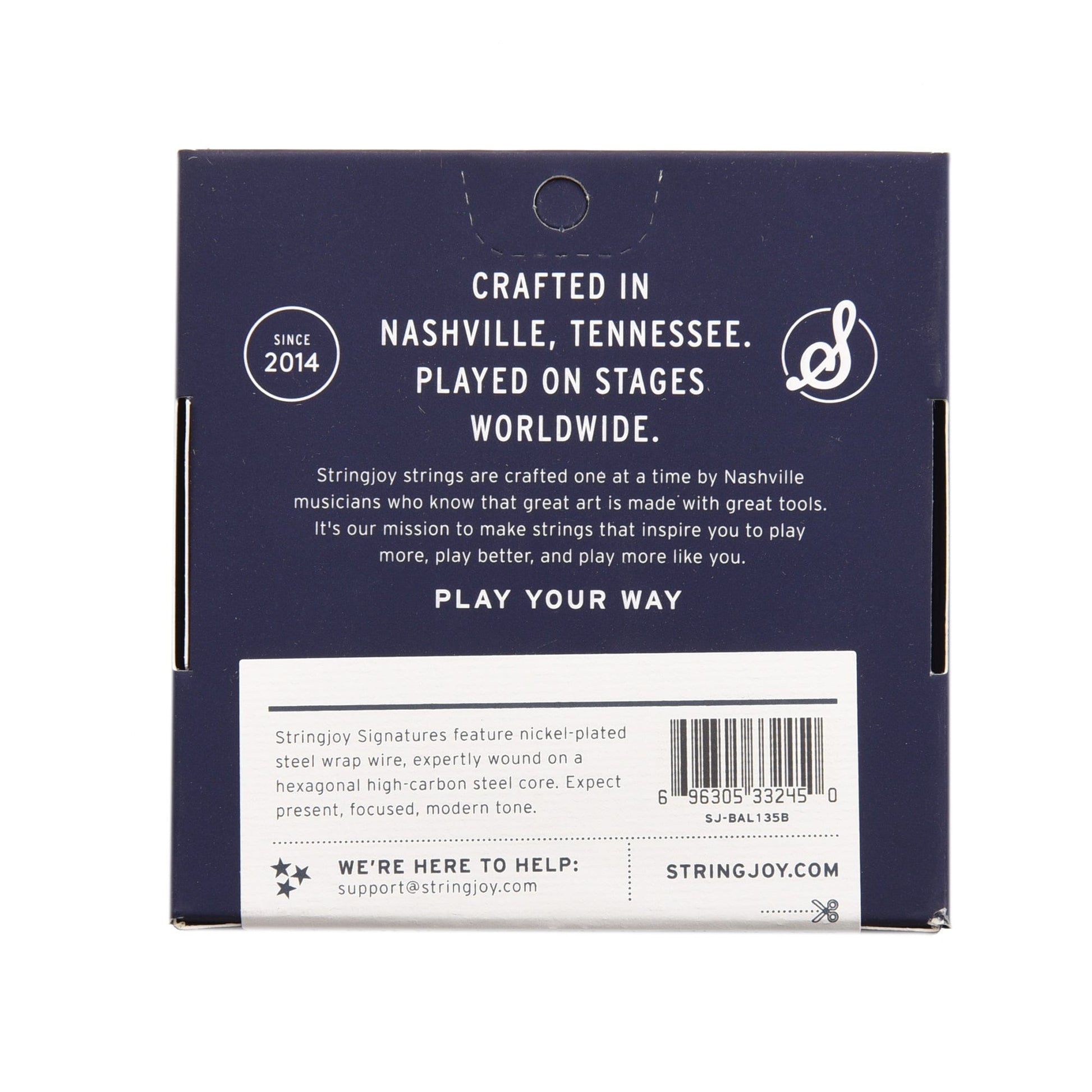 Stringjoy Signatures Baritone Balanced Light Gauge 13.5-62 Nickel Wound Electric Guitar Strings Accessories / Strings / Guitar Strings