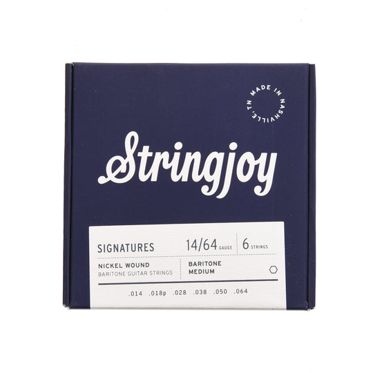 Stringjoy Signatures Baritone Balanced Medium Gauge 14-64 Nickel Wound Electric Guitar Strings Accessories / Strings / Guitar Strings