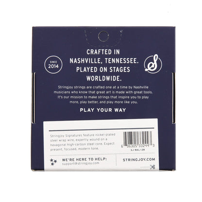 Stringjoy Signatures Baritone Balanced Super Light Gauge 12-58 Nickel Wound Electric Guitar Strings Accessories / Strings / Guitar Strings