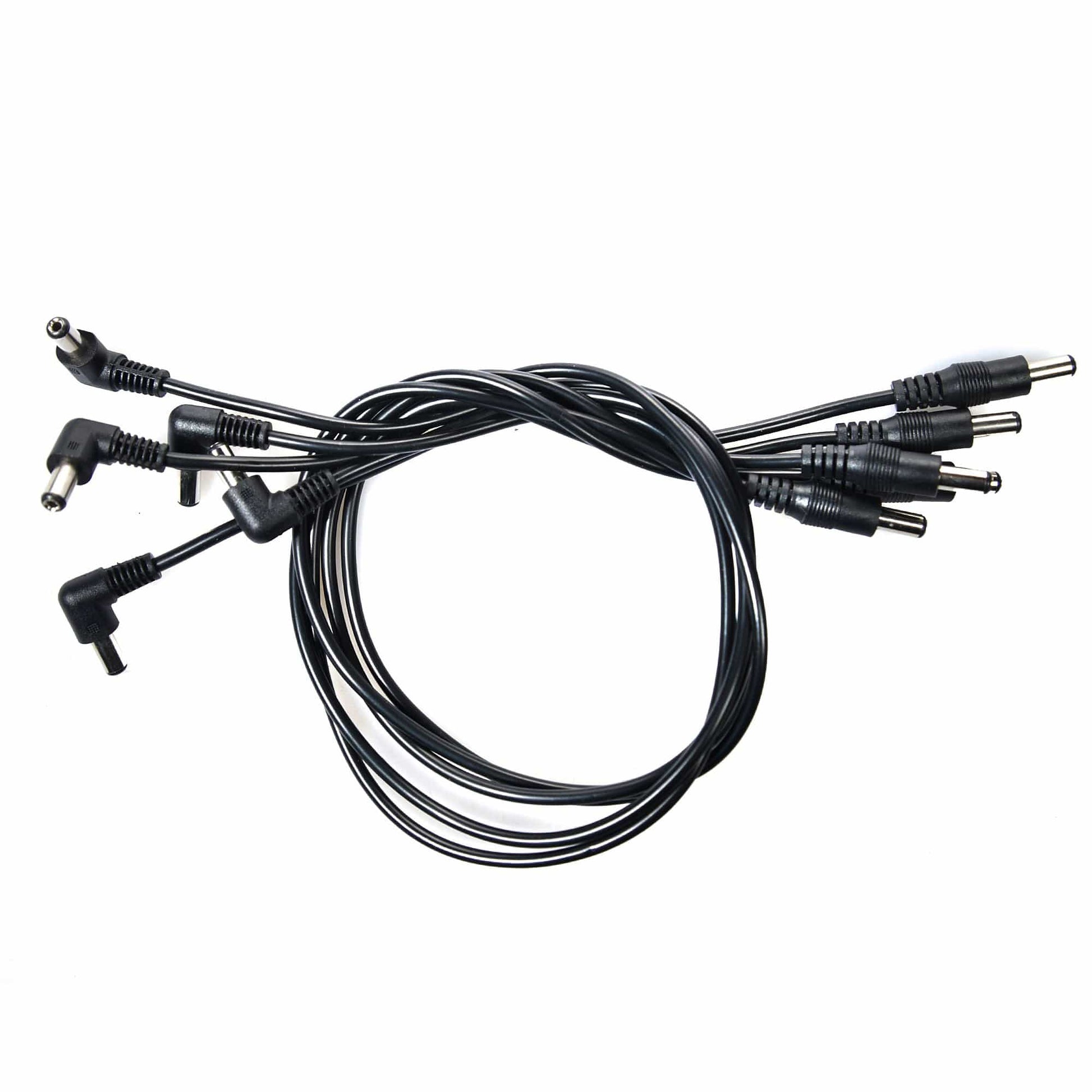 Strymon DC 18-Inch Pedal Power Cables, Straight to Right Angle, 5-Pack