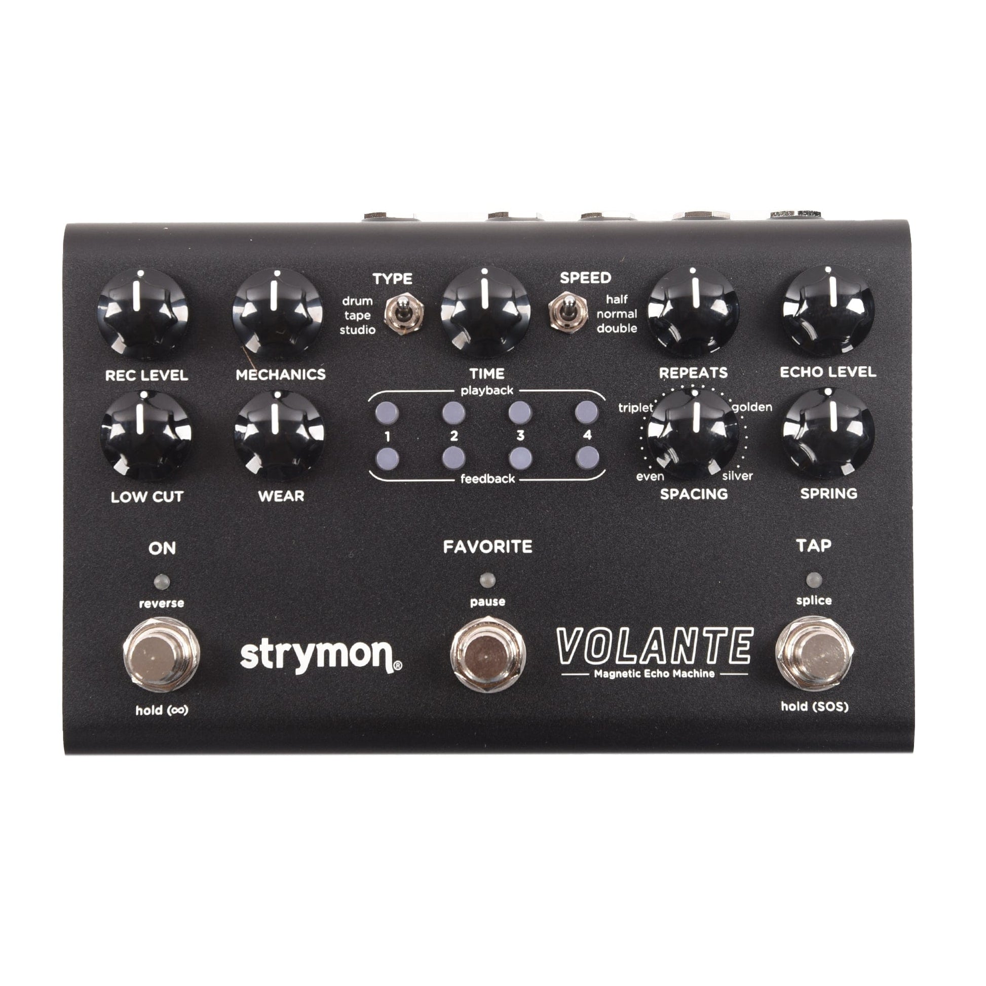 volante pedal Strymon Limited Edition Midnight Volante Magnetic Echo Machine Pedal