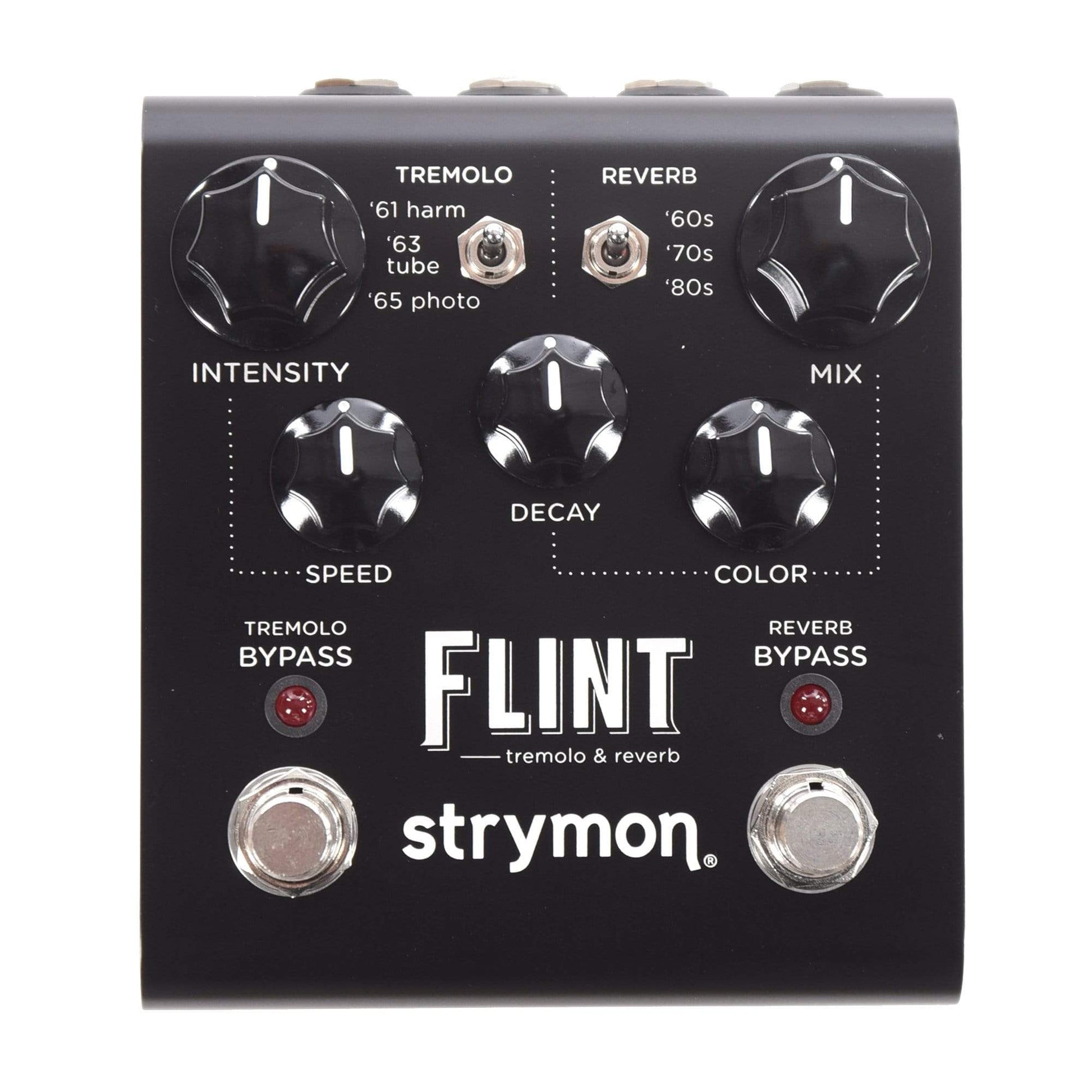 flint pedal Strymon Flint Tremolo & Reverb Pedal Black Knob Edition