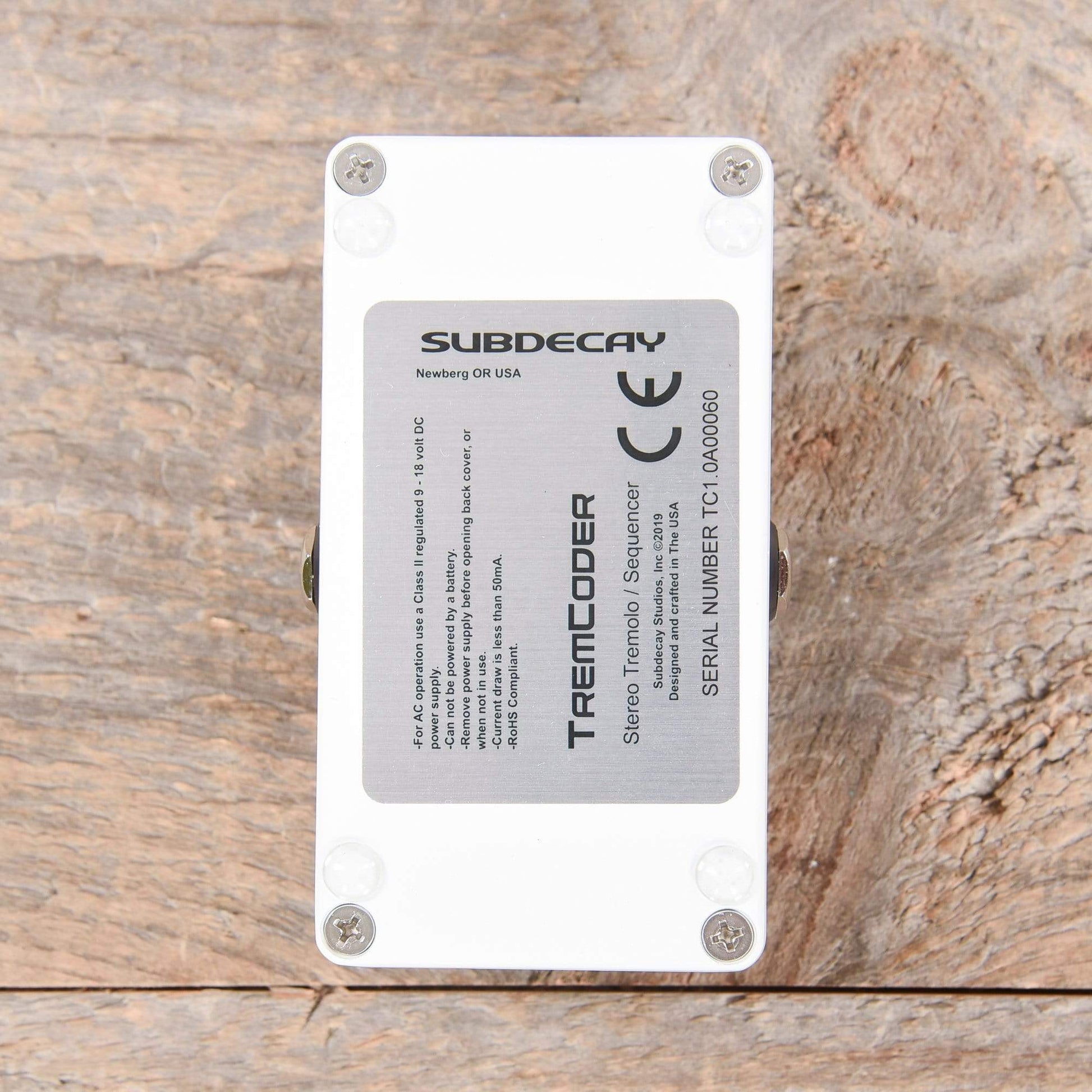 Subdecay Tremcoder Stereo Tremolo Sequencer Effects and Pedals / Tremolo and Vibrato