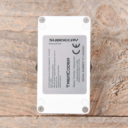Subdecay Tremcoder Stereo Tremolo Sequencer Effects and Pedals / Tremolo and Vibrato