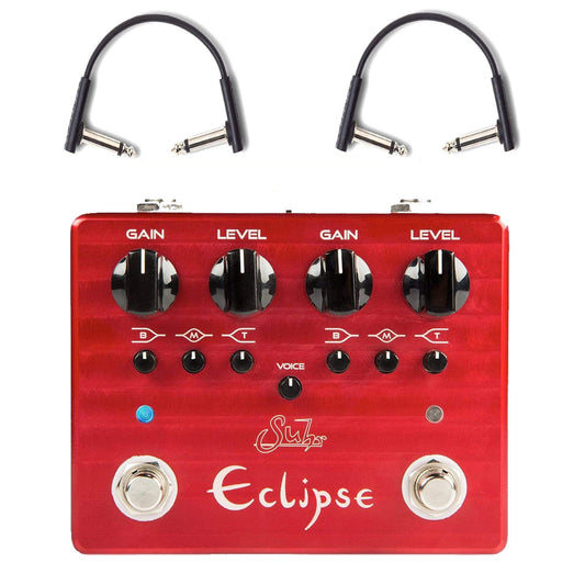 Suhr Eclipse Dual-Channel Overdrive/Distortion w/RockBoard Flat Patch Cables Bundle Effects and Pedals / Distortion