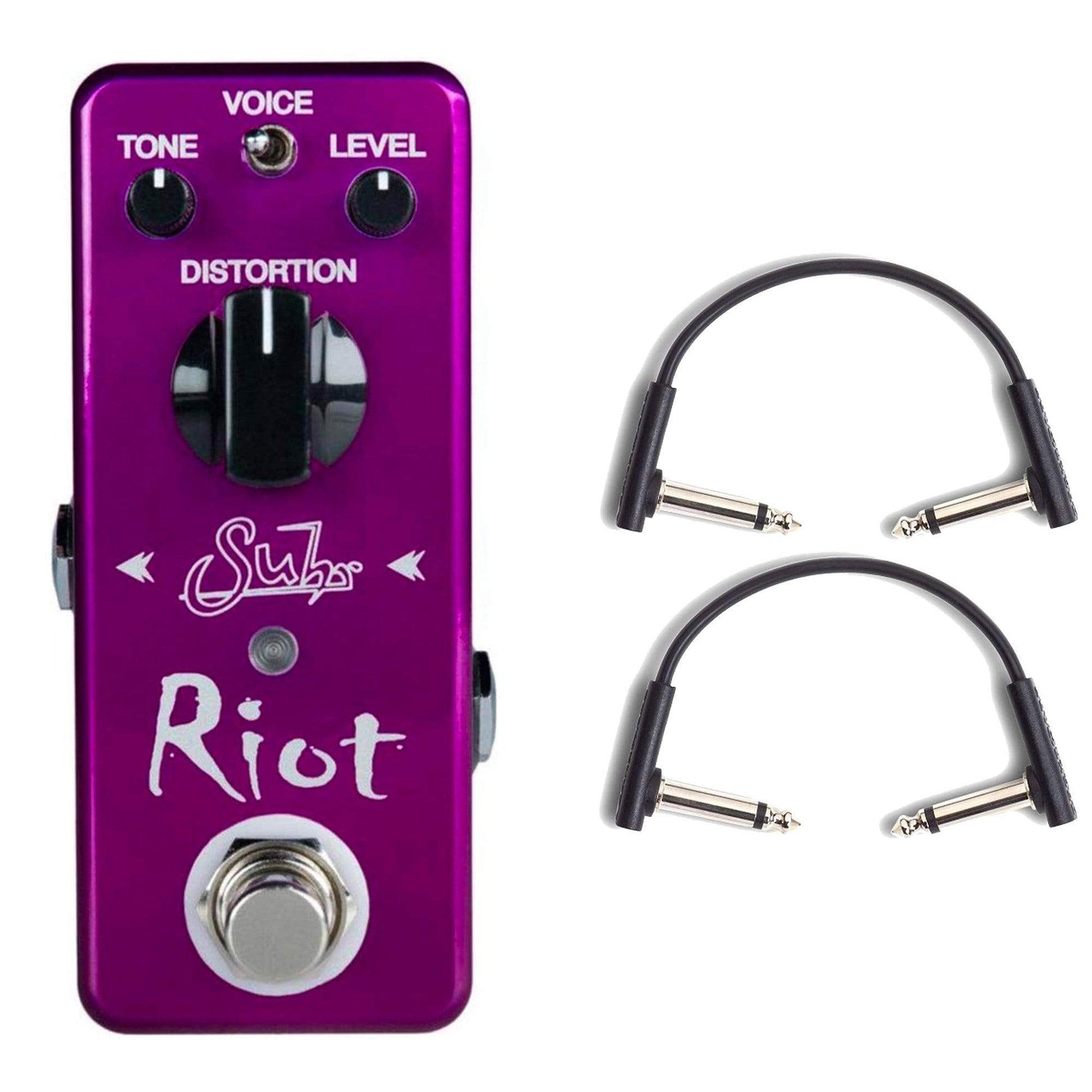 suhr distortion pedal Suhr Riot Mini Distortion Pedal w/RockBoard Flat Patch Cables Bundle – Chicago Music Exchange