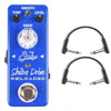 Suhr Shiba Drive Reloaded Mini Overdrive Pedal w/RockBoard Flat Patch Cables Bundle Effects and Pedals / Overdrive and Boost