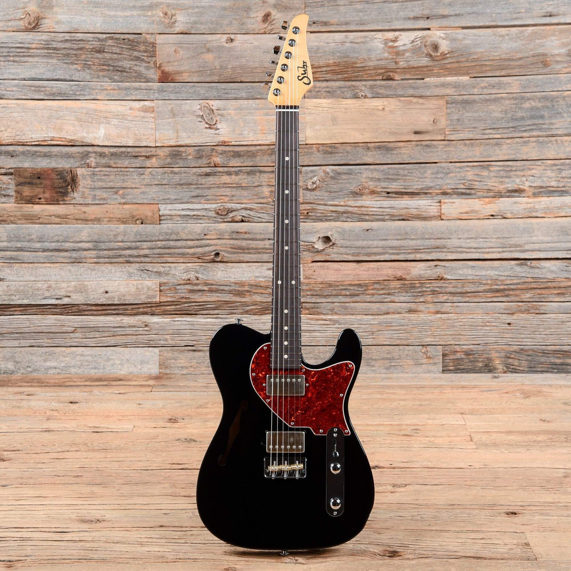 Suhr Alt T Pro Black Electric Guitars / Semi-Hollow