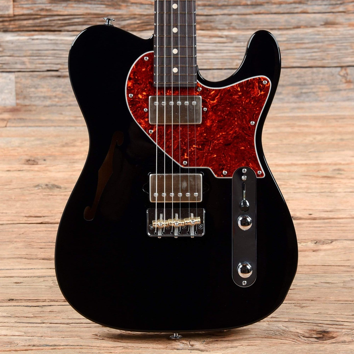 Suhr Alt T Pro Black Electric Guitars / Semi-Hollow