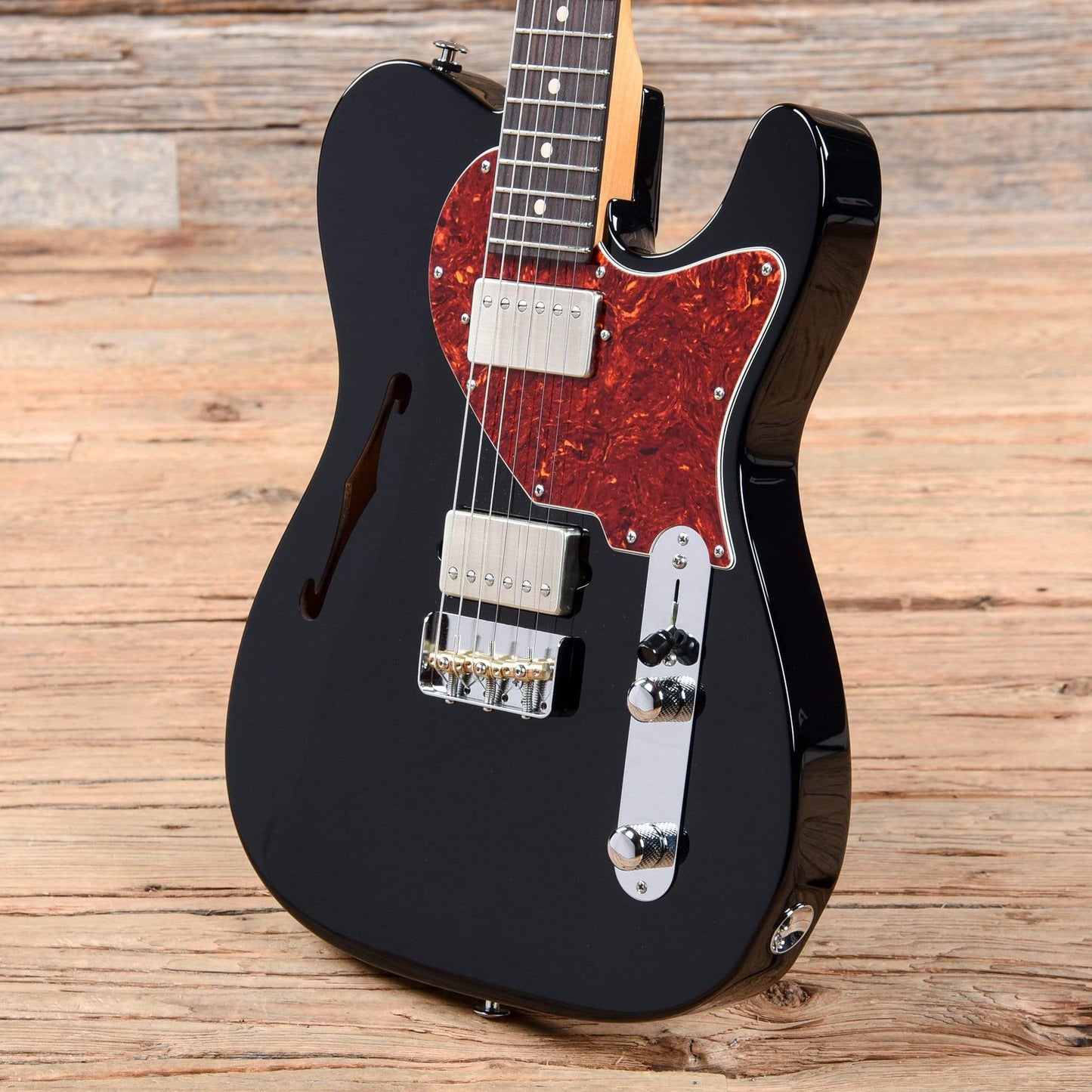 Suhr Alt T Pro Black Electric Guitars / Semi-Hollow