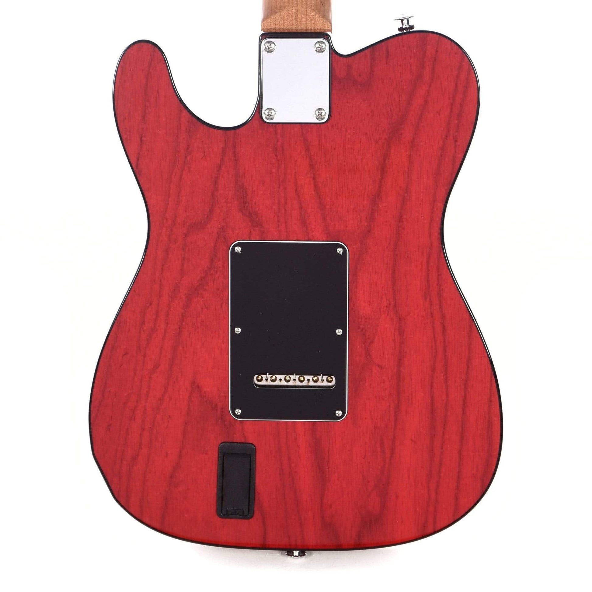 Suhr Classic T Swamp Ash Double Bound Trans Red Roasted Maple Neck w/Black S90 Pickups Electric Guitars / Semi-Hollow