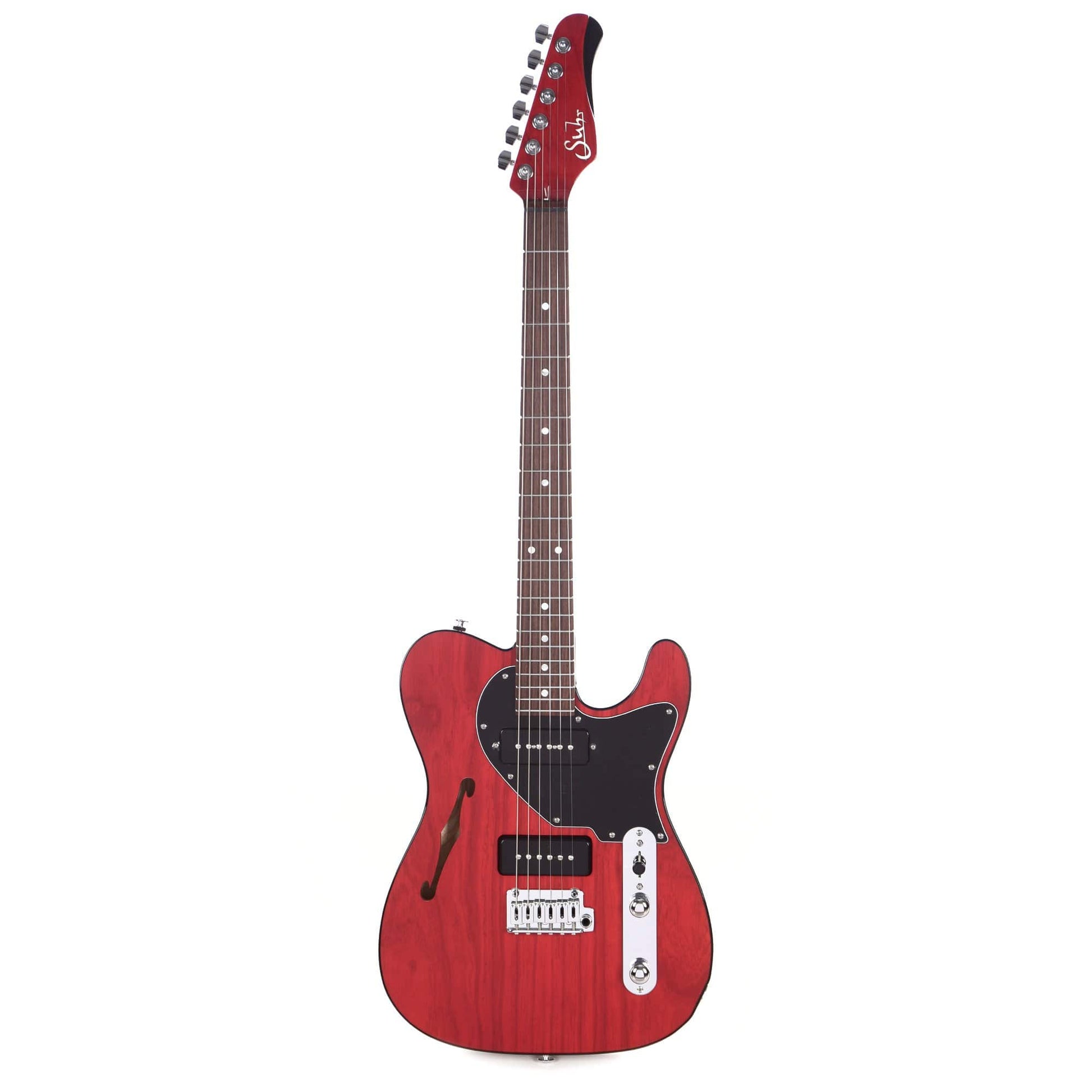 Suhr Classic T Swamp Ash Double Bound Trans Red Roasted Maple Neck w/Black S90 Pickups Electric Guitars / Semi-Hollow