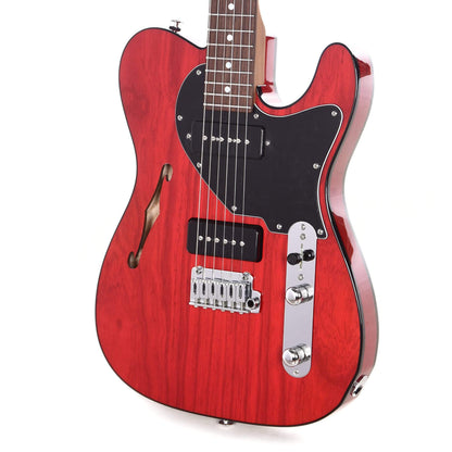 Suhr Classic T Swamp Ash Double Bound Trans Red Roasted Maple Neck w/Black S90 Pickups Electric Guitars / Semi-Hollow