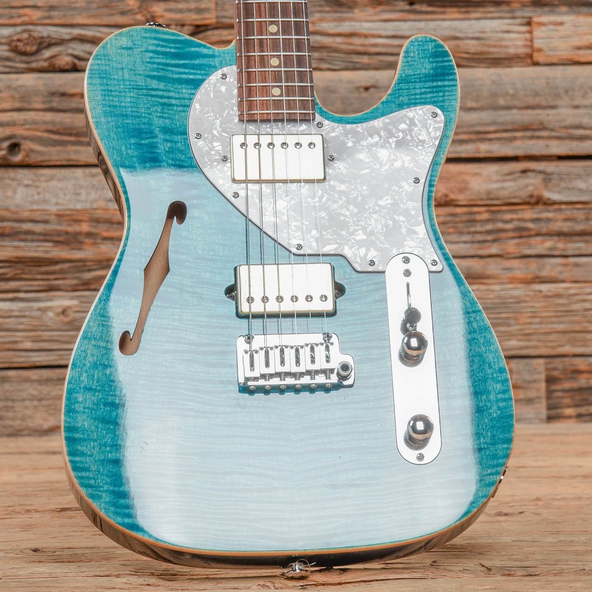 Suhr Select Alt T Bahama Blue Electric Guitars / Semi-Hollow