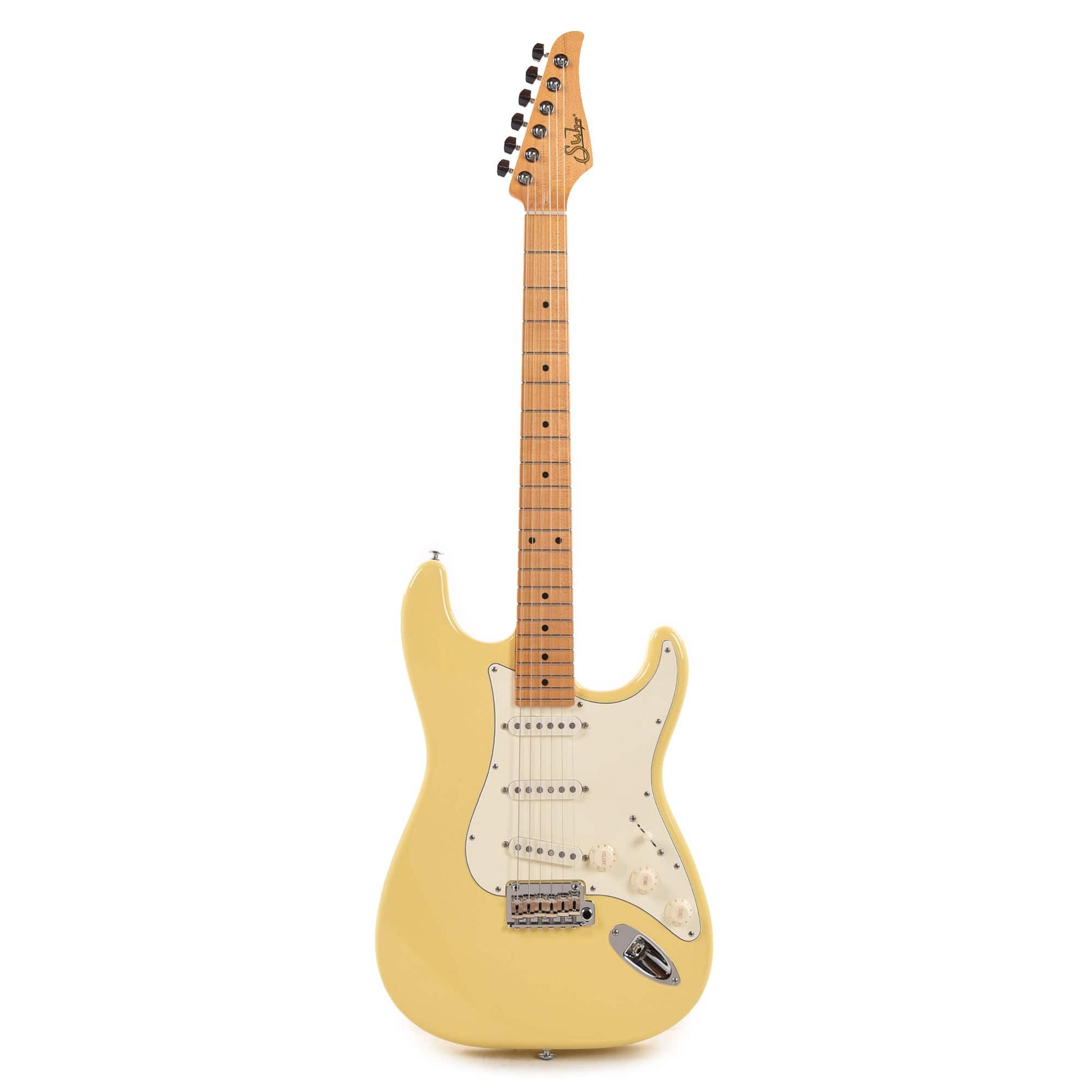 Suhr Classic S Antique SSS Vintage Yellow SSCII Electric Guitars / Solid Body