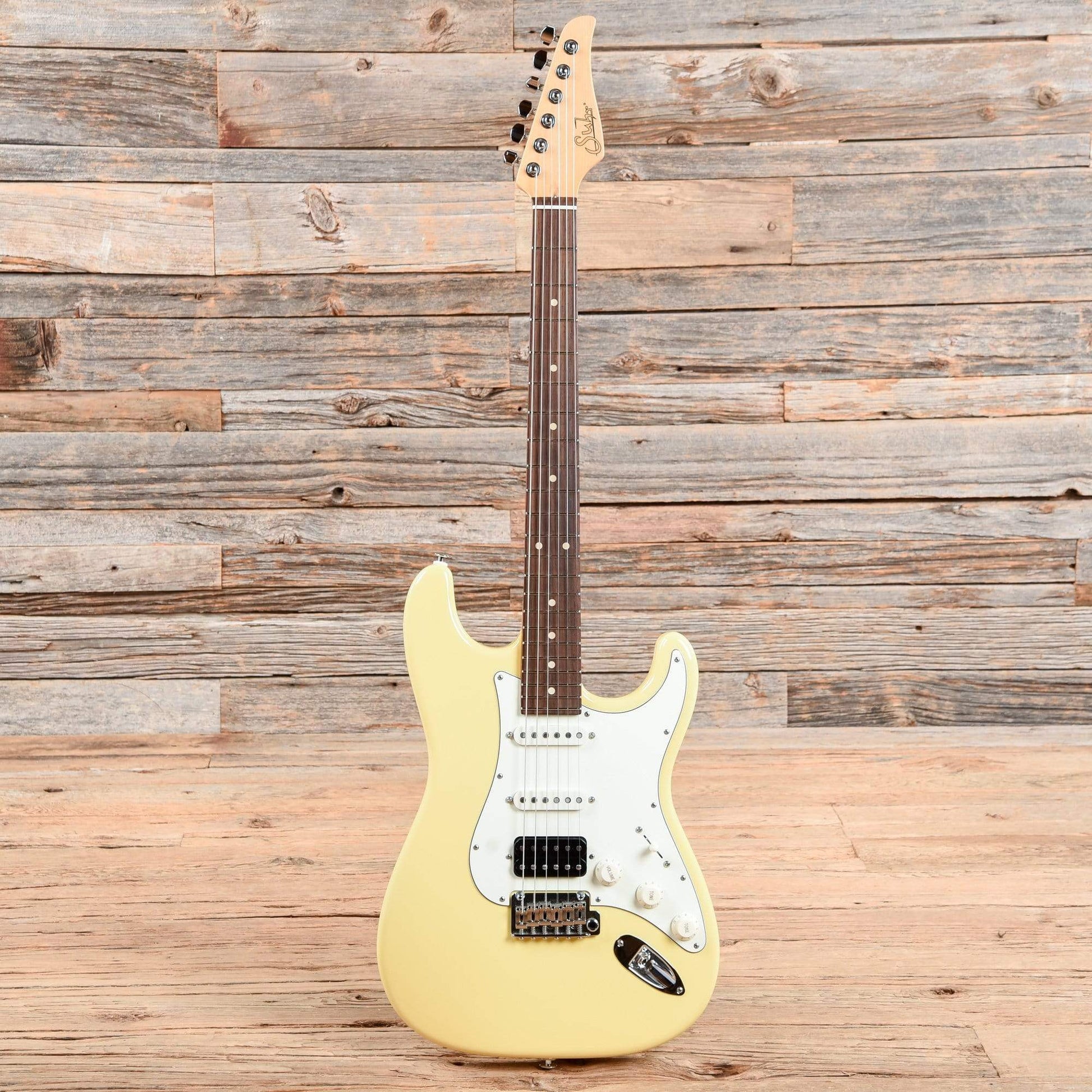 Suhr Classic S HSS Vintage Yellow SSCII Electric Guitars / Solid Body