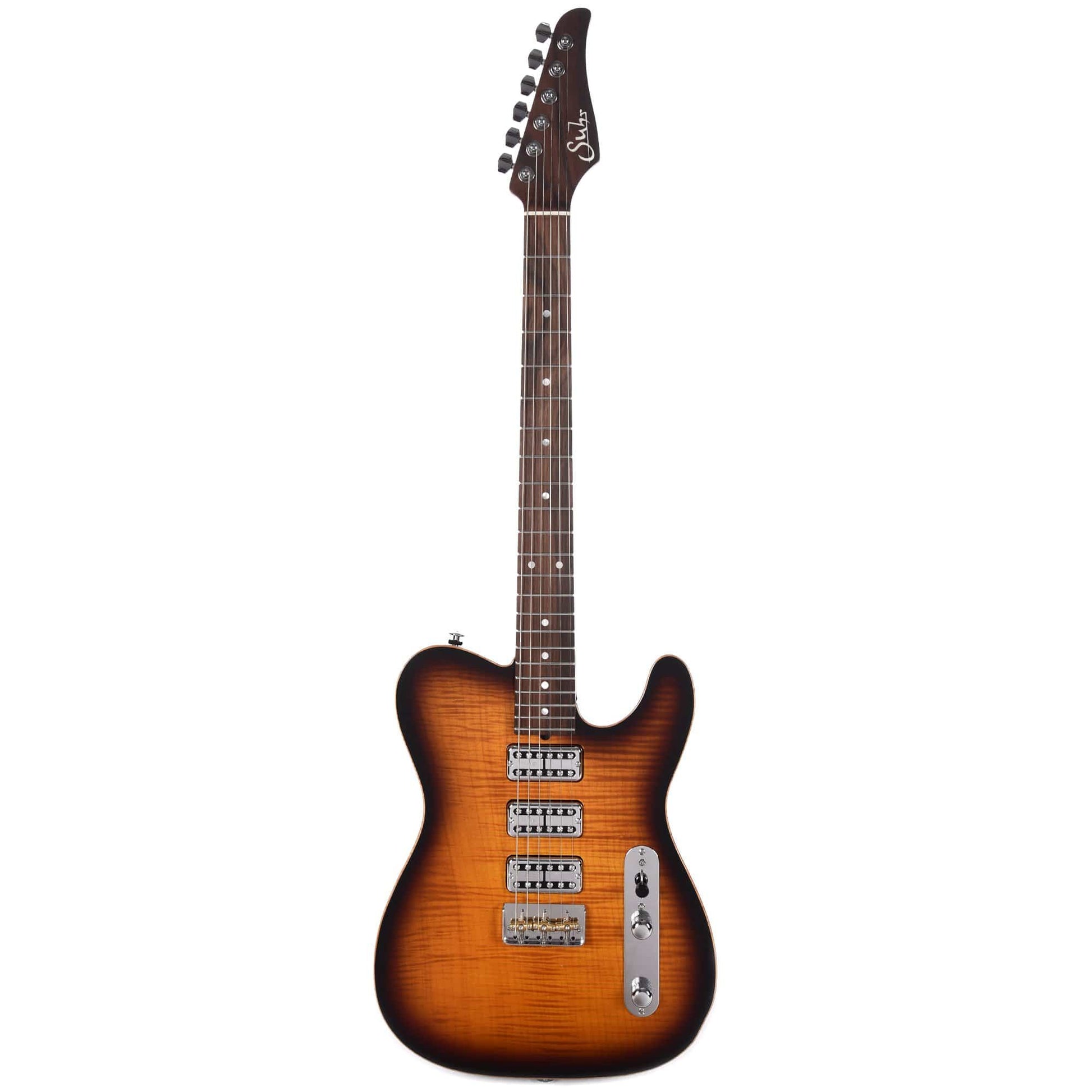 Suhr Custom Classic T One-Piece Maple Top & Back 2-Tone Sunburst w/TV Jones Pickups Electric Guitars / Solid Body