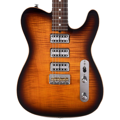 Suhr Custom Classic T One-Piece Maple Top & Back 2-Tone Sunburst w/TV Jones Pickups Electric Guitars / Solid Body