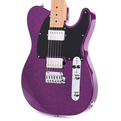 Suhr Custom "CME Spec" Classic T Paulownia HH Purple Sparkle w/1-Piece Roasted Maple Neck Electric Guitars / Solid Body