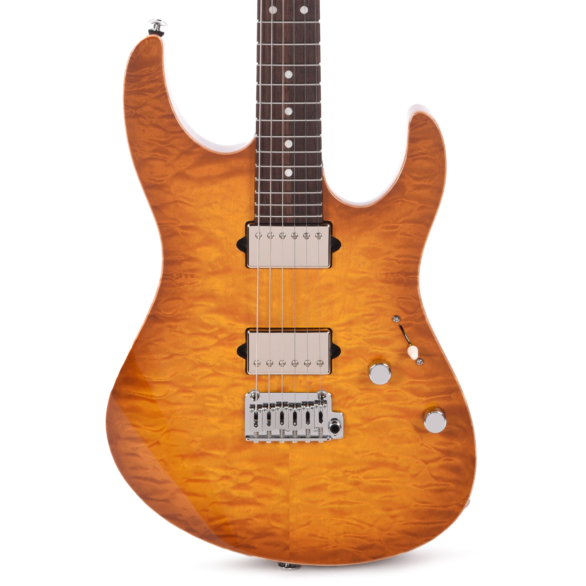 Suhr Custom Modern HH Quilted Maple/Mahogany Tea Burst – Chicago