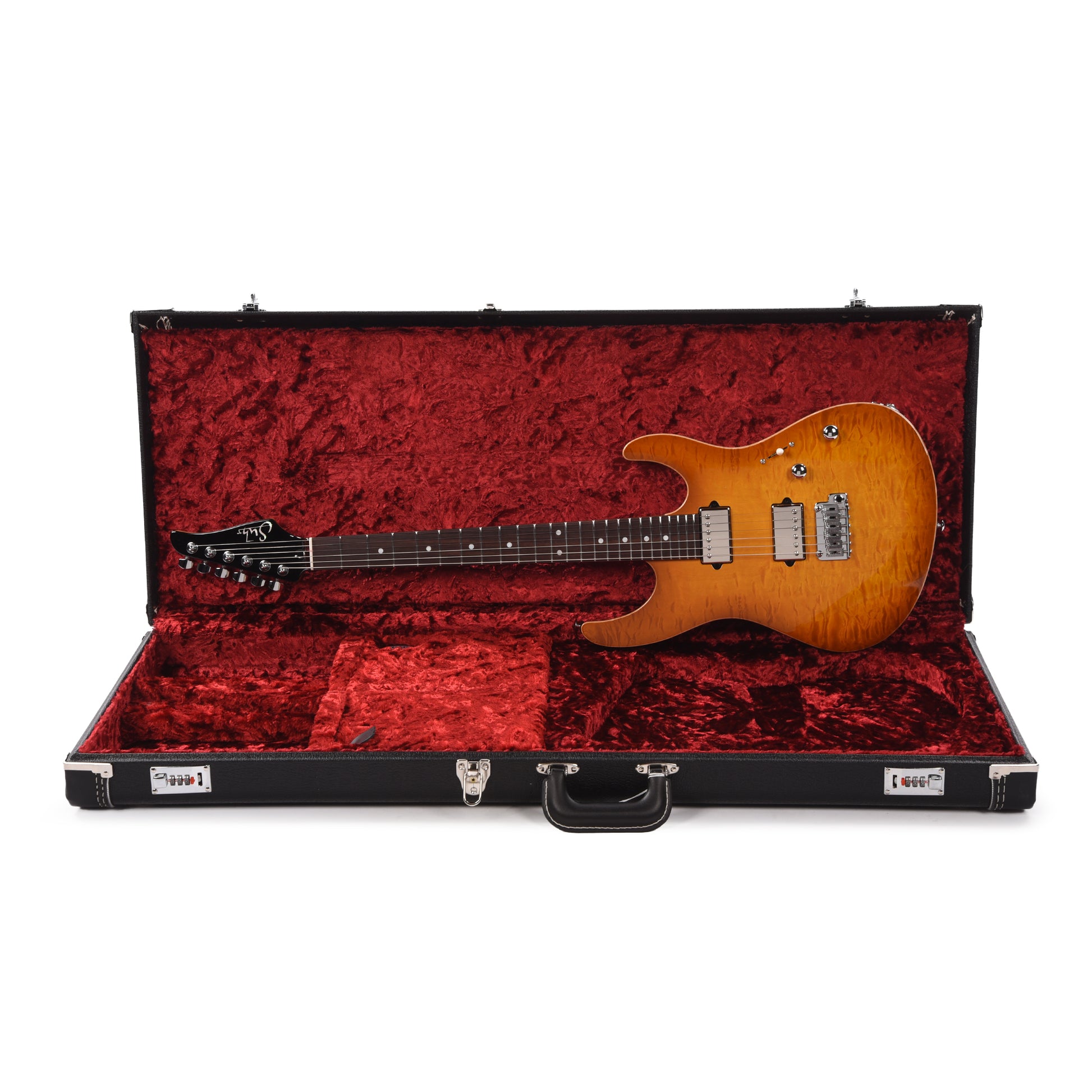 Suhr Custom Modern HH Quilted Maple/Mahogany Tea Burst Electric Guitars / Solid Body