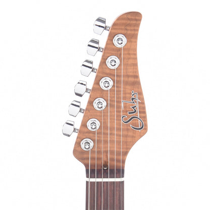 Suhr Limited Edition Classic S HSS Metallic Brandywine SSCII Roasted Flame Maple Neck Electric Guitars / Solid Body