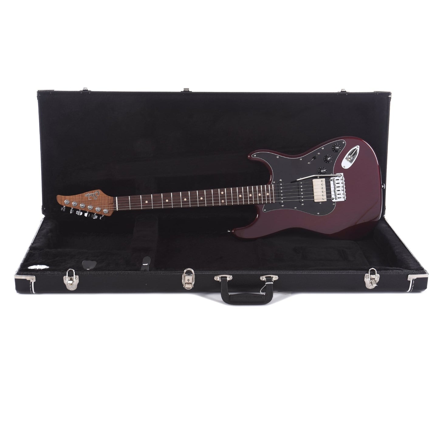 Suhr Limited Edition Classic S HSS Metallic Brandywine SSCII Roasted Flame Maple Neck Electric Guitars / Solid Body