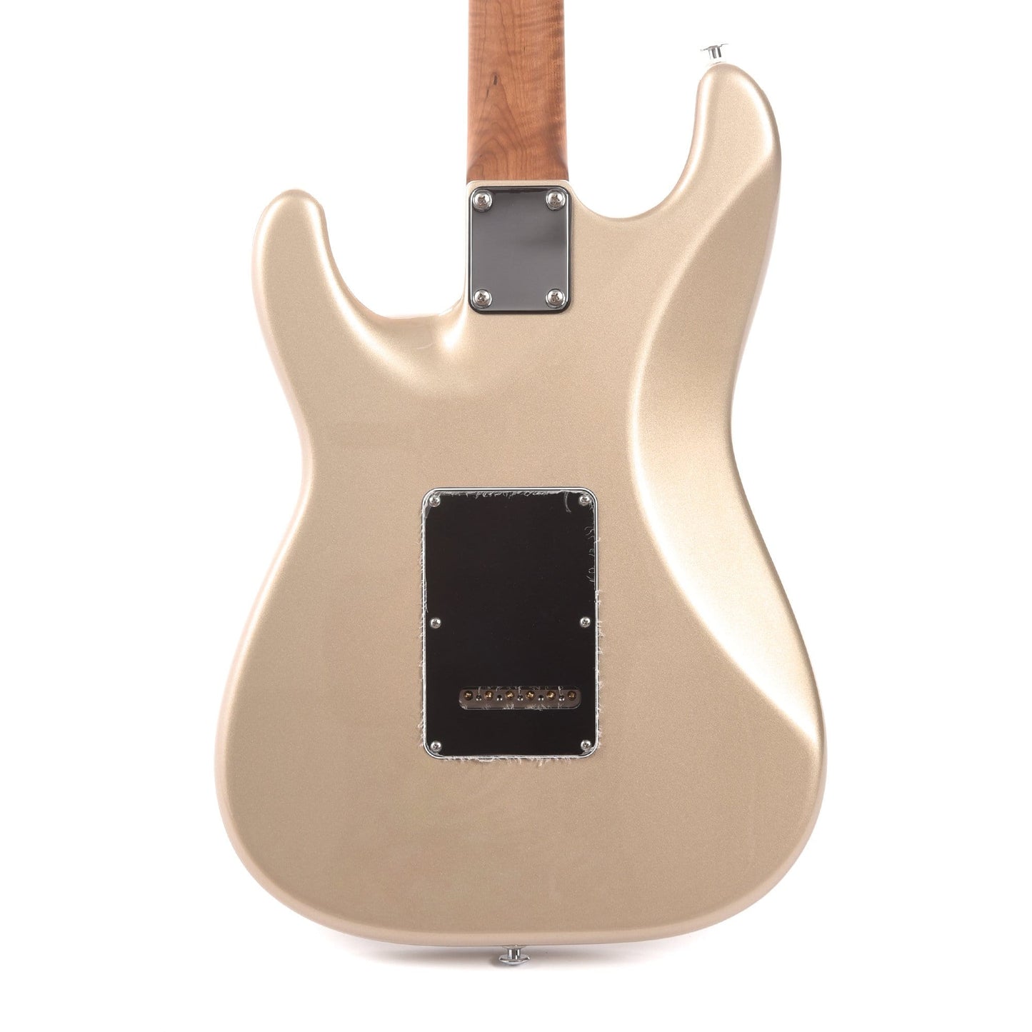 Suhr Limited Edition Classic S HSS Metallic Champagne SSCII Roasted Flame Maple Neck Electric Guitars / Solid Body