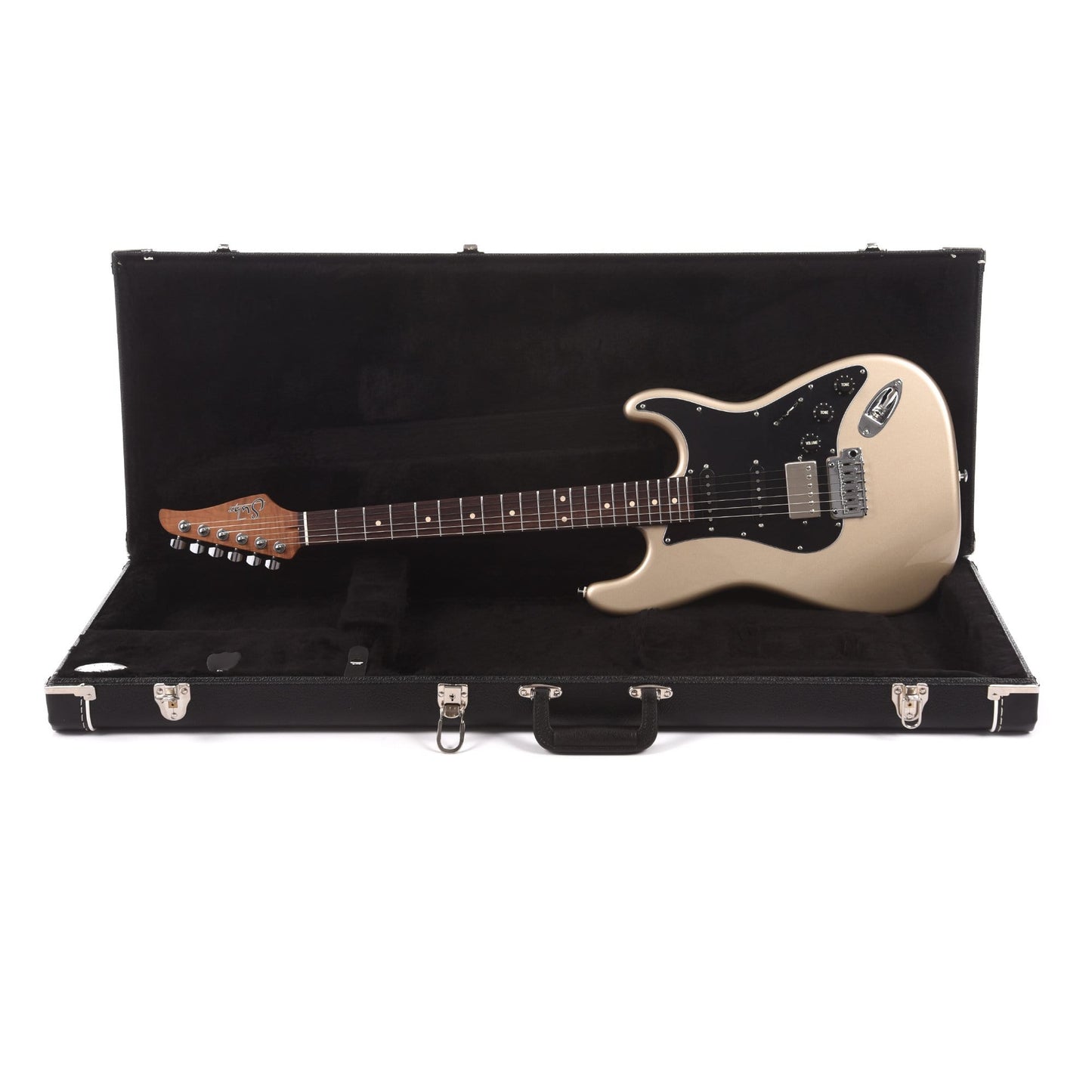 Suhr Limited Edition Classic S HSS Metallic Champagne SSCII Roasted Flame Maple Neck Electric Guitars / Solid Body
