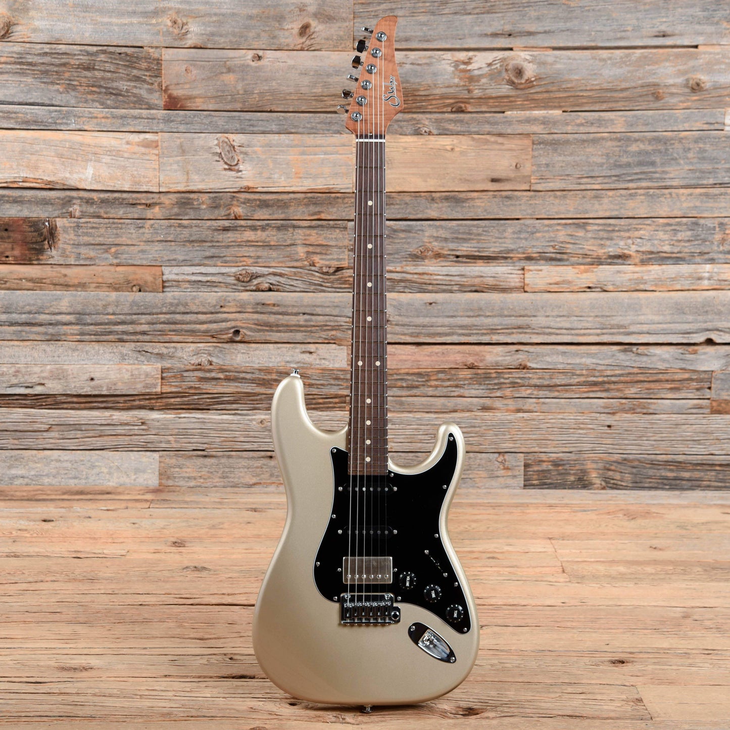 Suhr Limited Edition Classic S HSS Metallic w/Roasted Flame Maple Neck Champagne 2020 Electric Guitars / Solid Body
