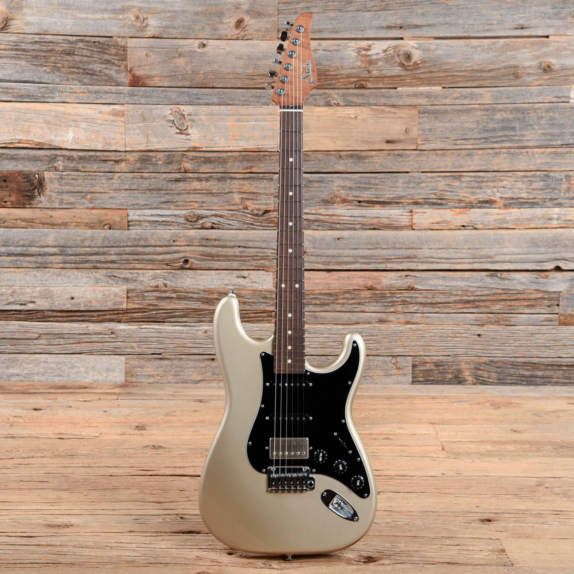 Suhr Limited Edition Classic S HSS Metallic w/Roasted Flame Maple Neck Champagne 2020 Electric Guitars / Solid Body