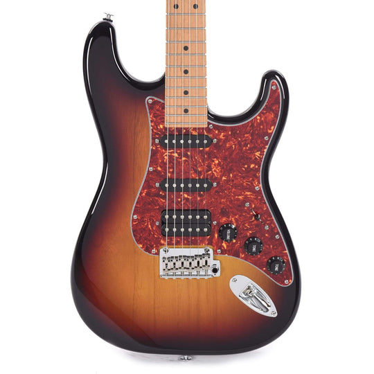 Suhr Limited Edition Classic S Paulownia HSS 3-Tone Burst w/AAA Roasted Birdseye Neck Electric Guitars / Solid Body