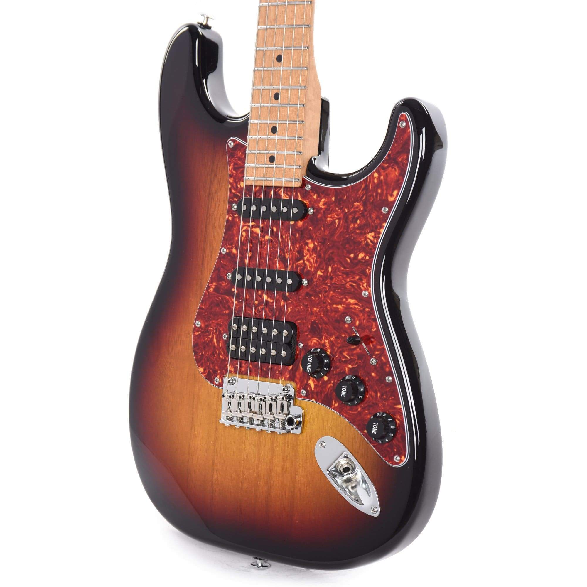 Suhr Limited Edition Classic S Paulownia HSS 3-Tone Burst w/AAA Roasted Birdseye Neck Electric Guitars / Solid Body