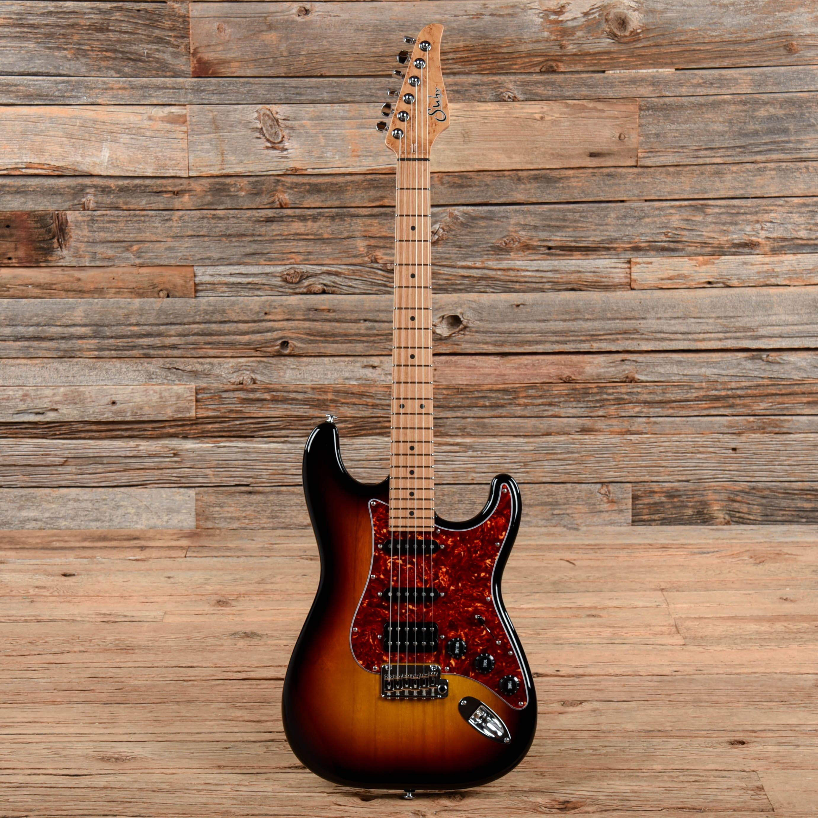 Suhr Limited Edition Classic S Paulownia HSS 3-Tone Burst w/AAA Roasted Birdseye Neck Electric Guitars / Solid Body