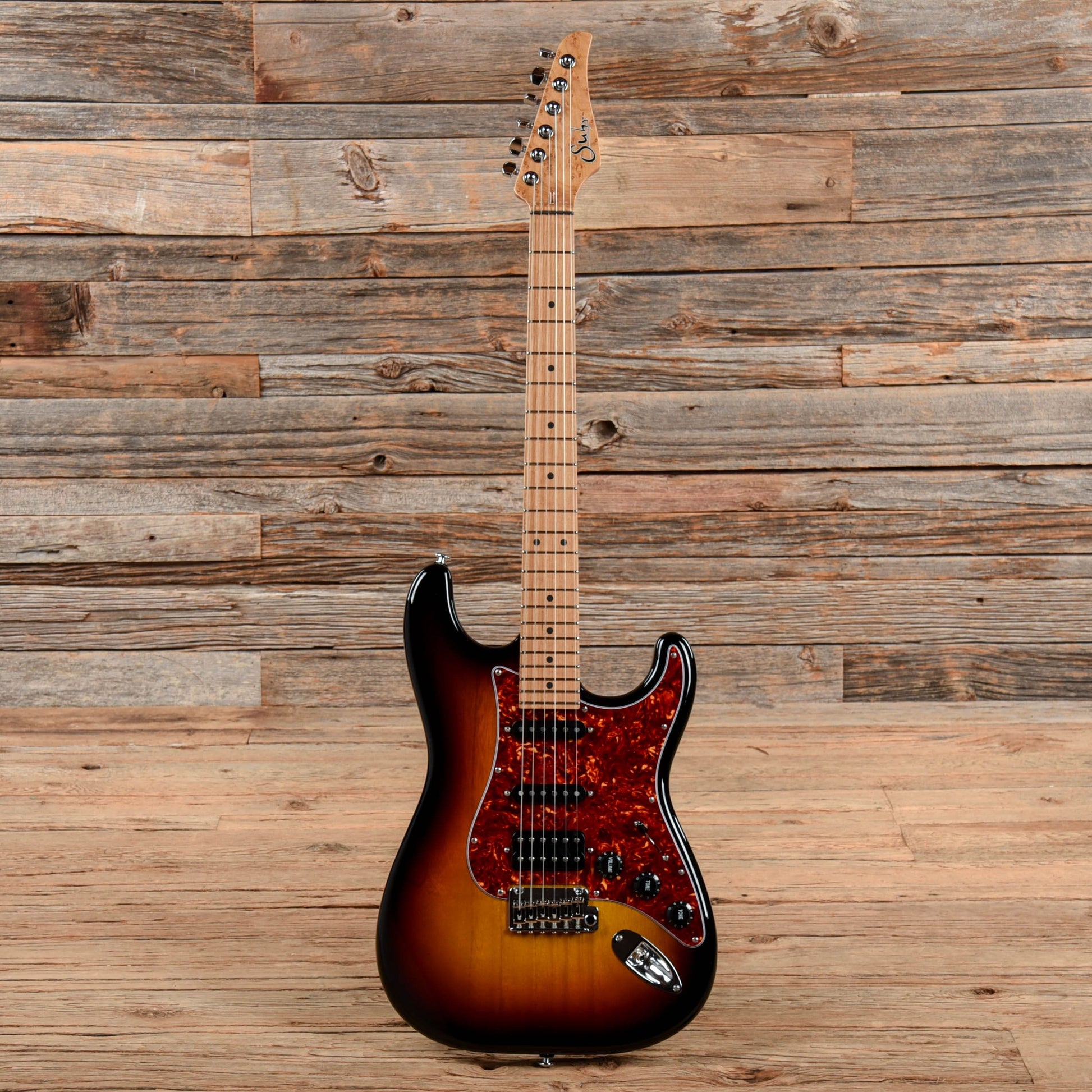 Suhr Limited Edition Classic S Paulownia HSS 3-Tone Burst w/AAA Roasted Birdseye Neck Electric Guitars / Solid Body