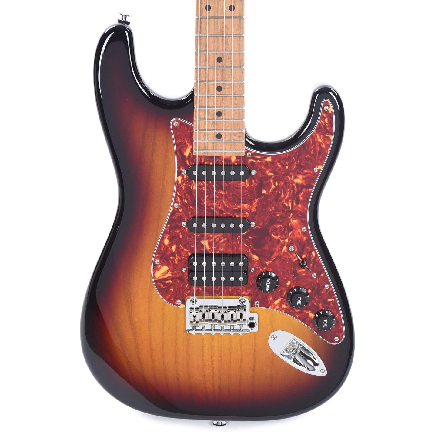 Suhr Limited Edition Classic S Paulownia HSS 3-Tone Burst w/AAA Roasted Birdseye Neck Electric Guitars / Solid Body