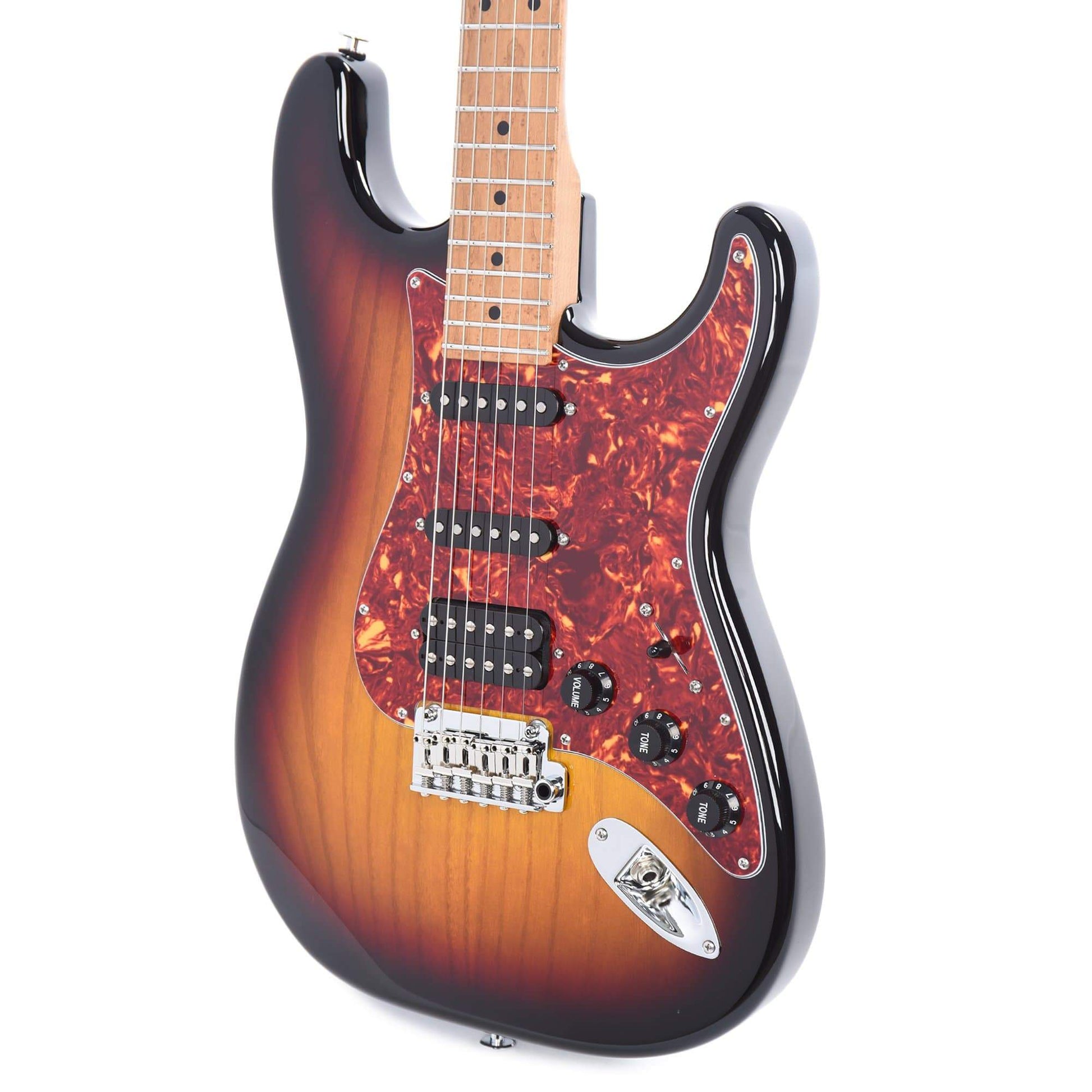 Suhr Limited Edition Classic S Paulownia HSS 3-Tone Burst w/AAA Roasted Birdseye Neck Electric Guitars / Solid Body
