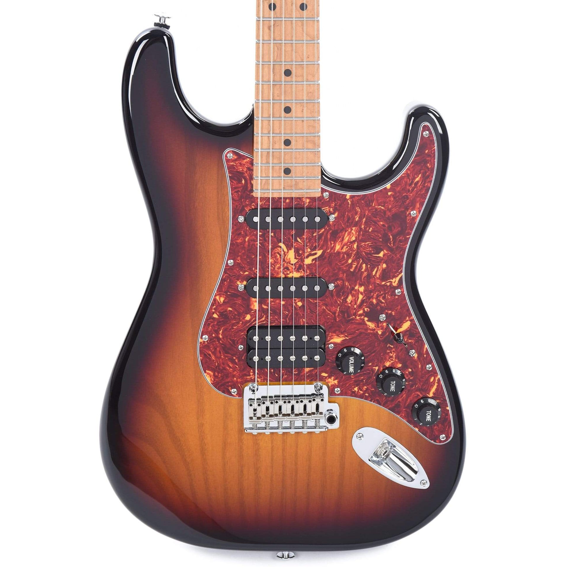 Suhr Limited Edition Classic S Paulownia HSS 3-Tone Burst w/AAA Roasted Birdseye Neck Electric Guitars / Solid Body