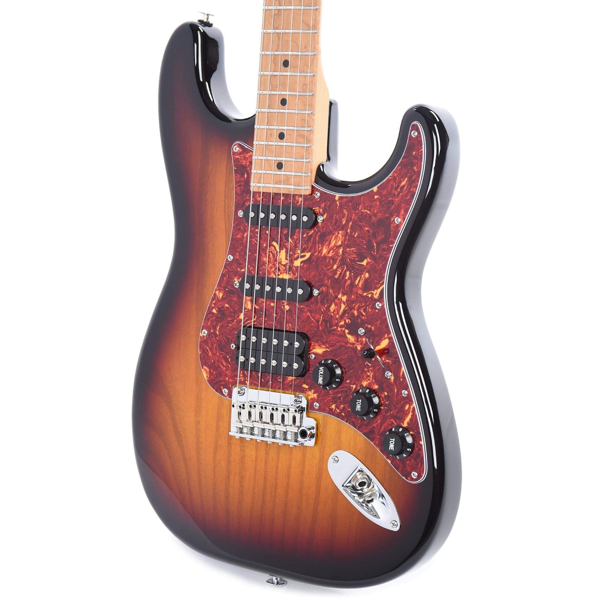 Suhr Limited Edition Classic S Paulownia HSS 3-Tone Burst w/AAA Roasted Birdseye Neck Electric Guitars / Solid Body