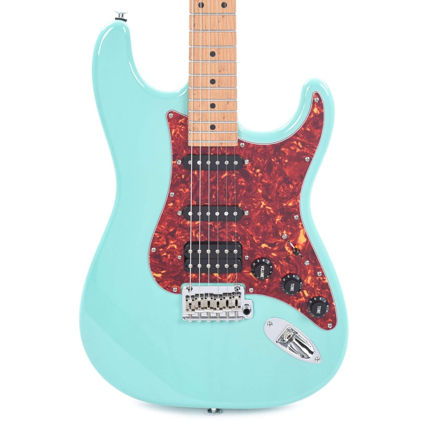 Suhr Limited Edition Classic S Paulownia HSS Trans Seafoam Green w/AAA Roasted Birdseye Neck Electric Guitars / Solid Body