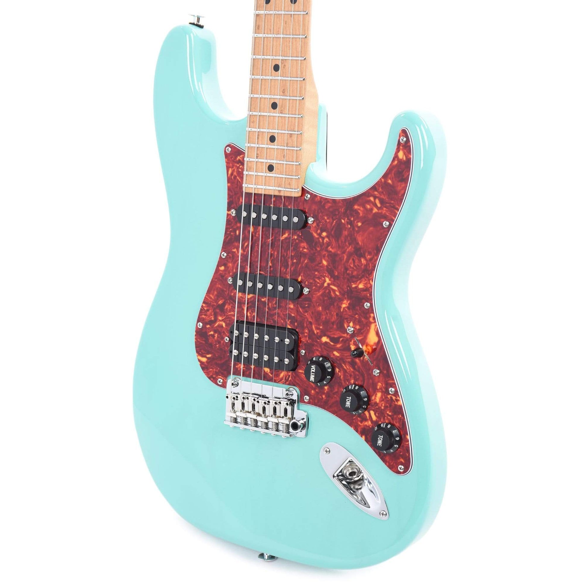 Suhr Limited Edition Classic S Paulownia HSS Trans Seafoam Green w/AAA Roasted Birdseye Neck Electric Guitars / Solid Body