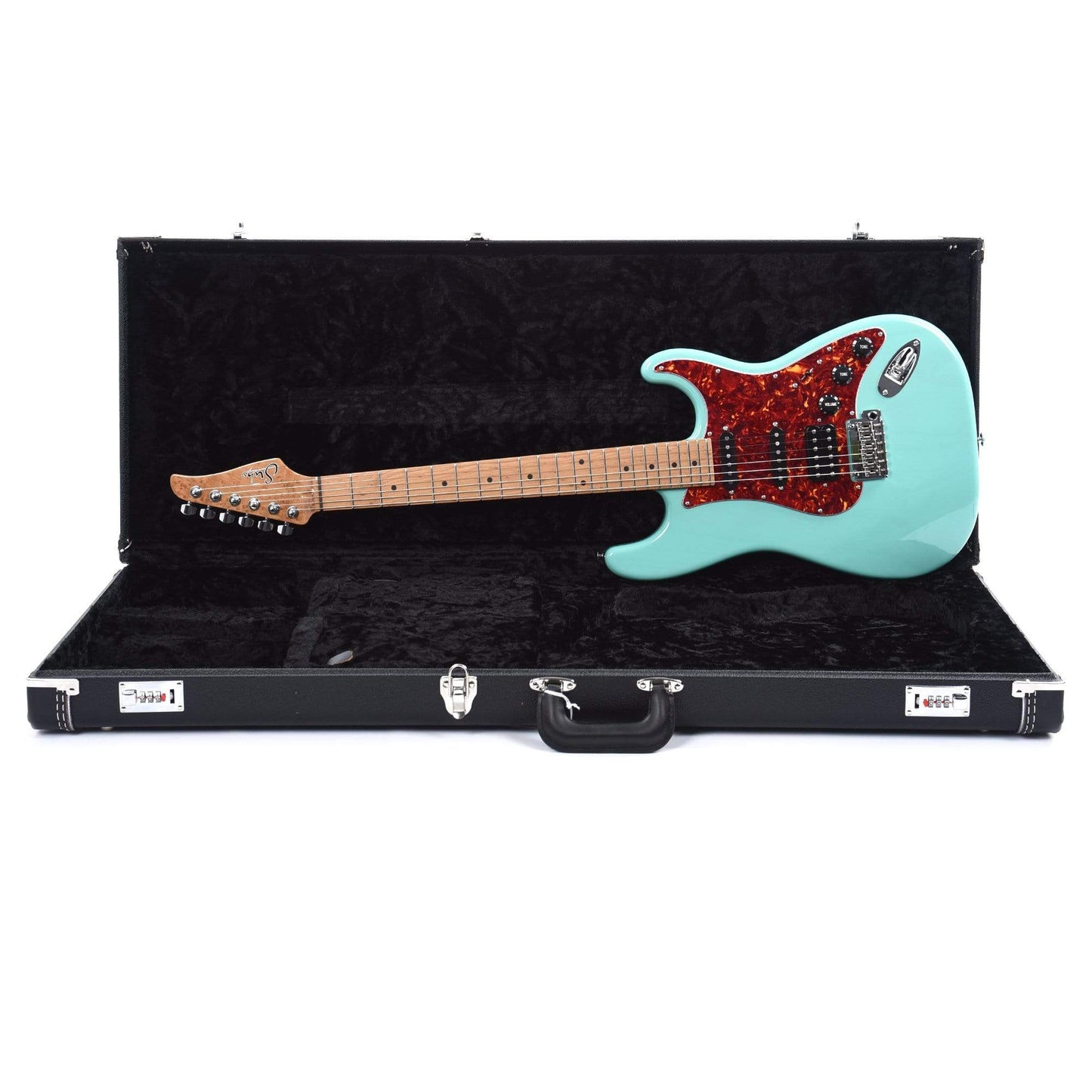Suhr Limited Edition Classic S Paulownia HSS Trans Seafoam Green w/AAA Roasted Birdseye Neck Electric Guitars / Solid Body