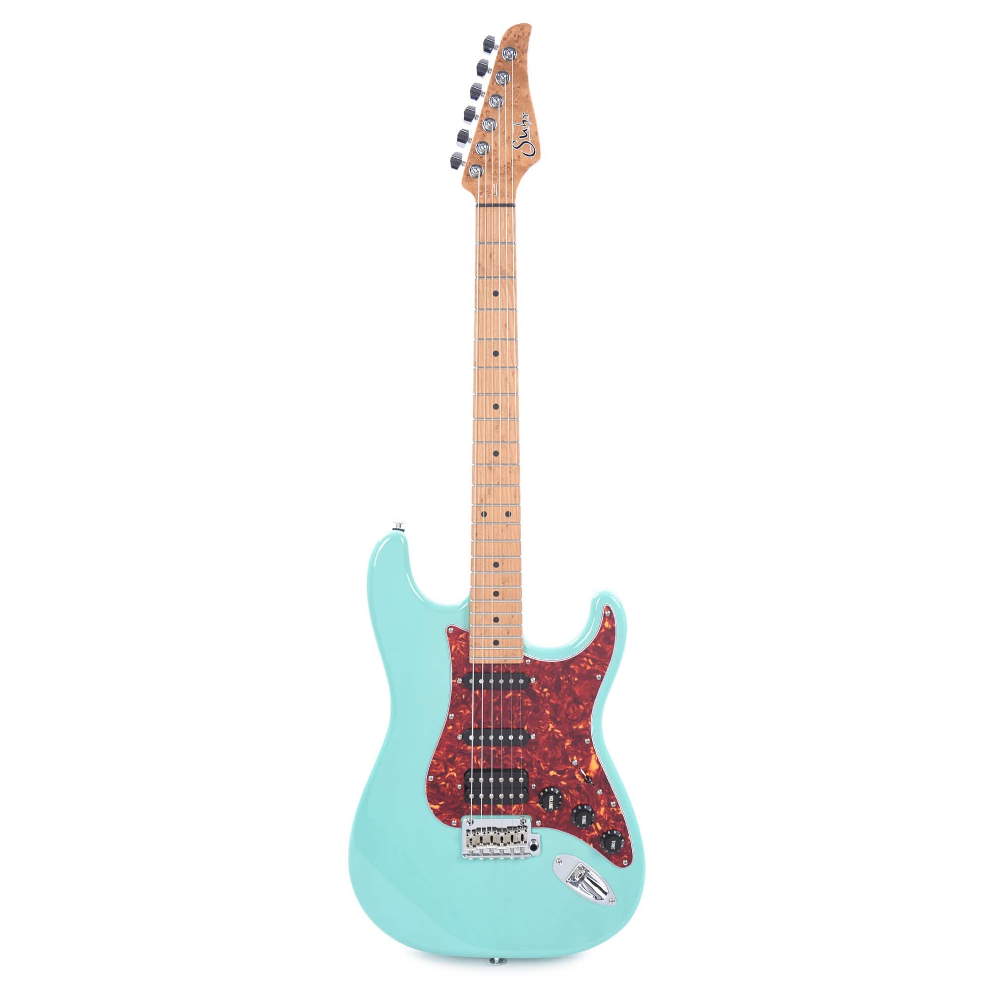 Suhr Limited Edition Classic S Paulownia HSS Trans Seafoam Green w/AAA Roasted Birdseye Neck Electric Guitars / Solid Body