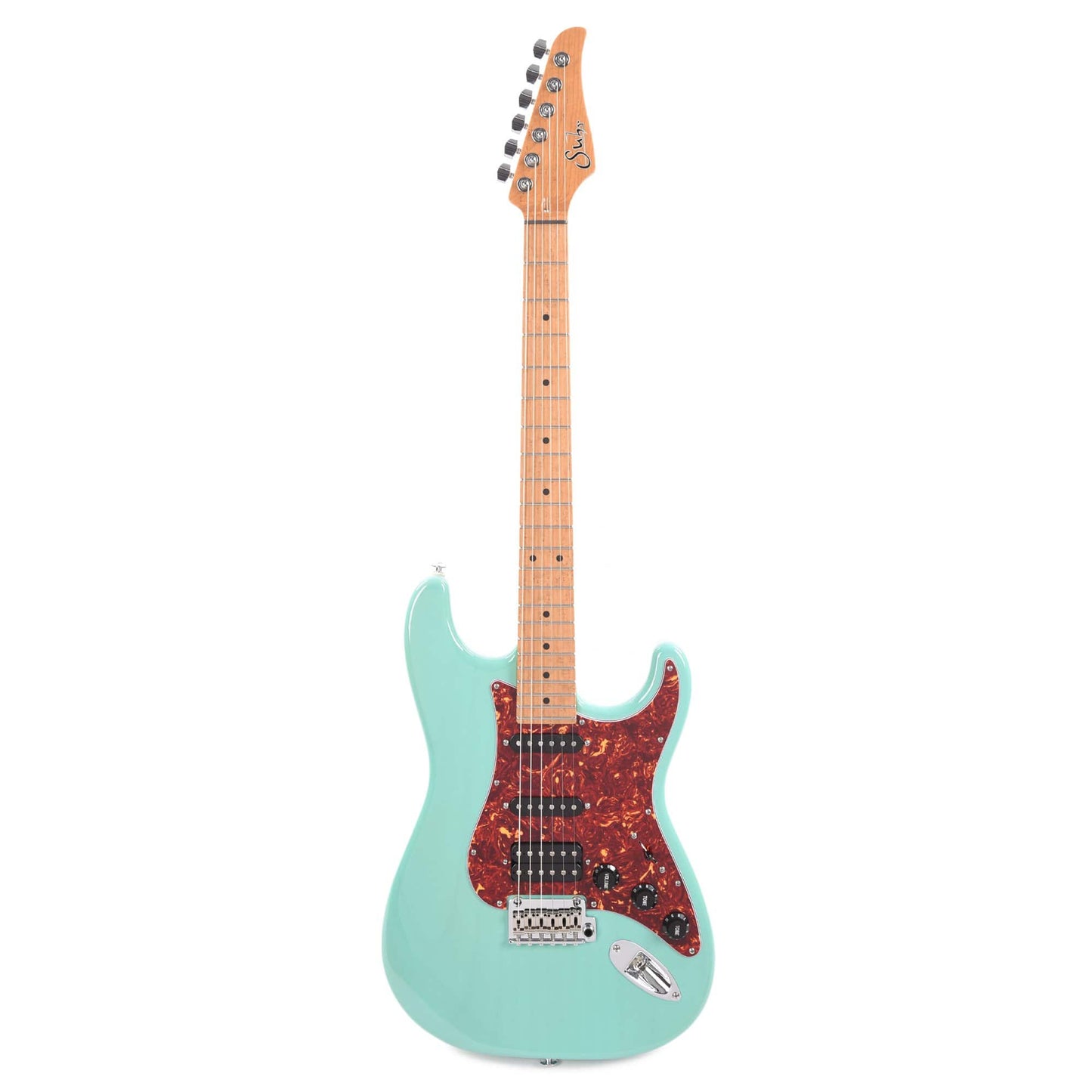Suhr Limited Edition Classic S Paulownia HSS Trans Seafoam Green w/AAA Roasted Birdseye Neck Electric Guitars / Solid Body