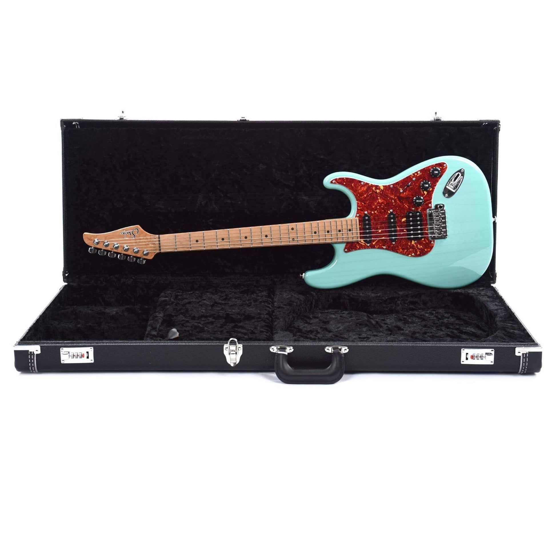 Suhr Limited Edition Classic S Paulownia HSS Trans Seafoam Green w/AAA Roasted Birdseye Neck Electric Guitars / Solid Body