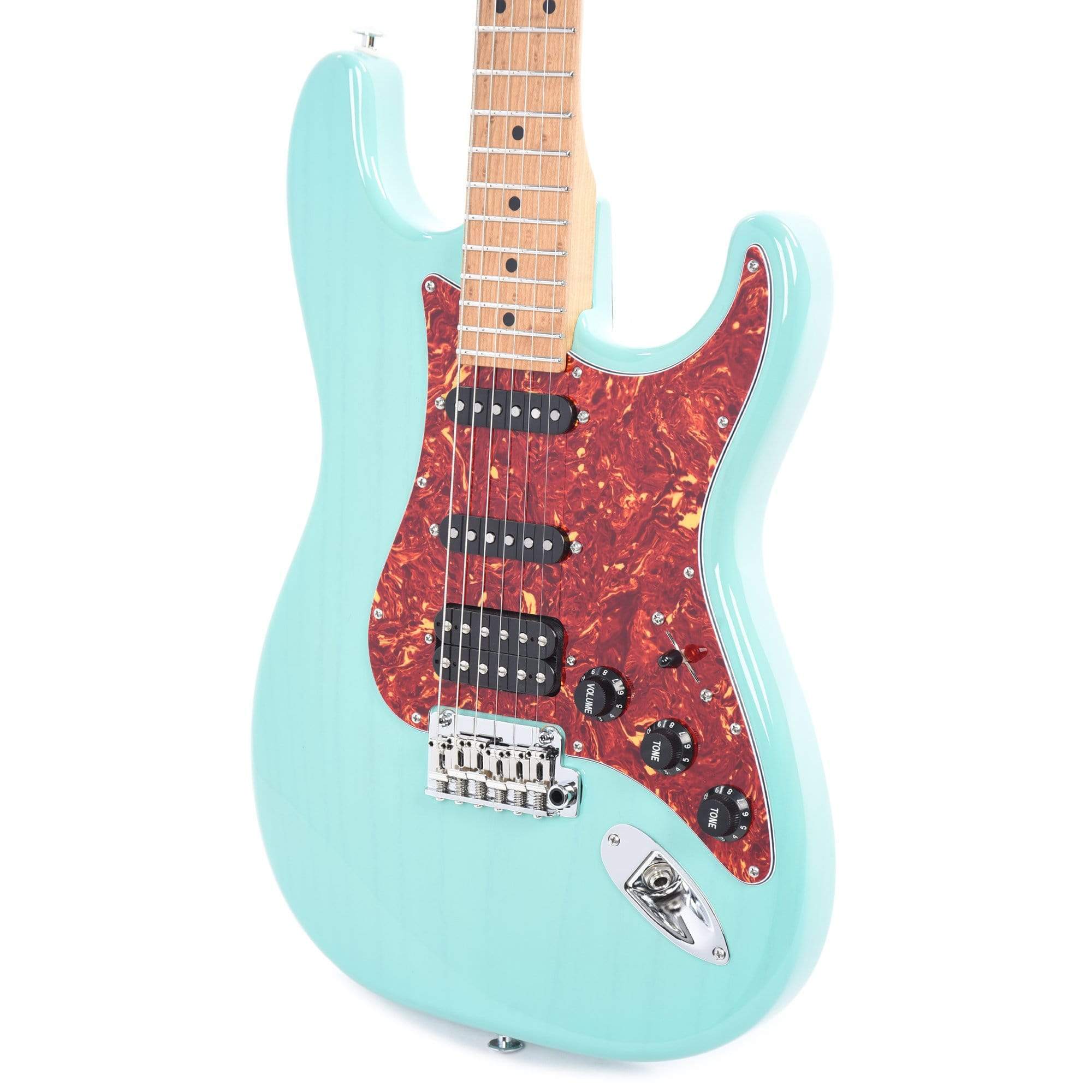 Suhr Limited Edition Classic S Paulownia HSS Trans Seafoam Green w/AAA Roasted Birdseye Neck Electric Guitars / Solid Body