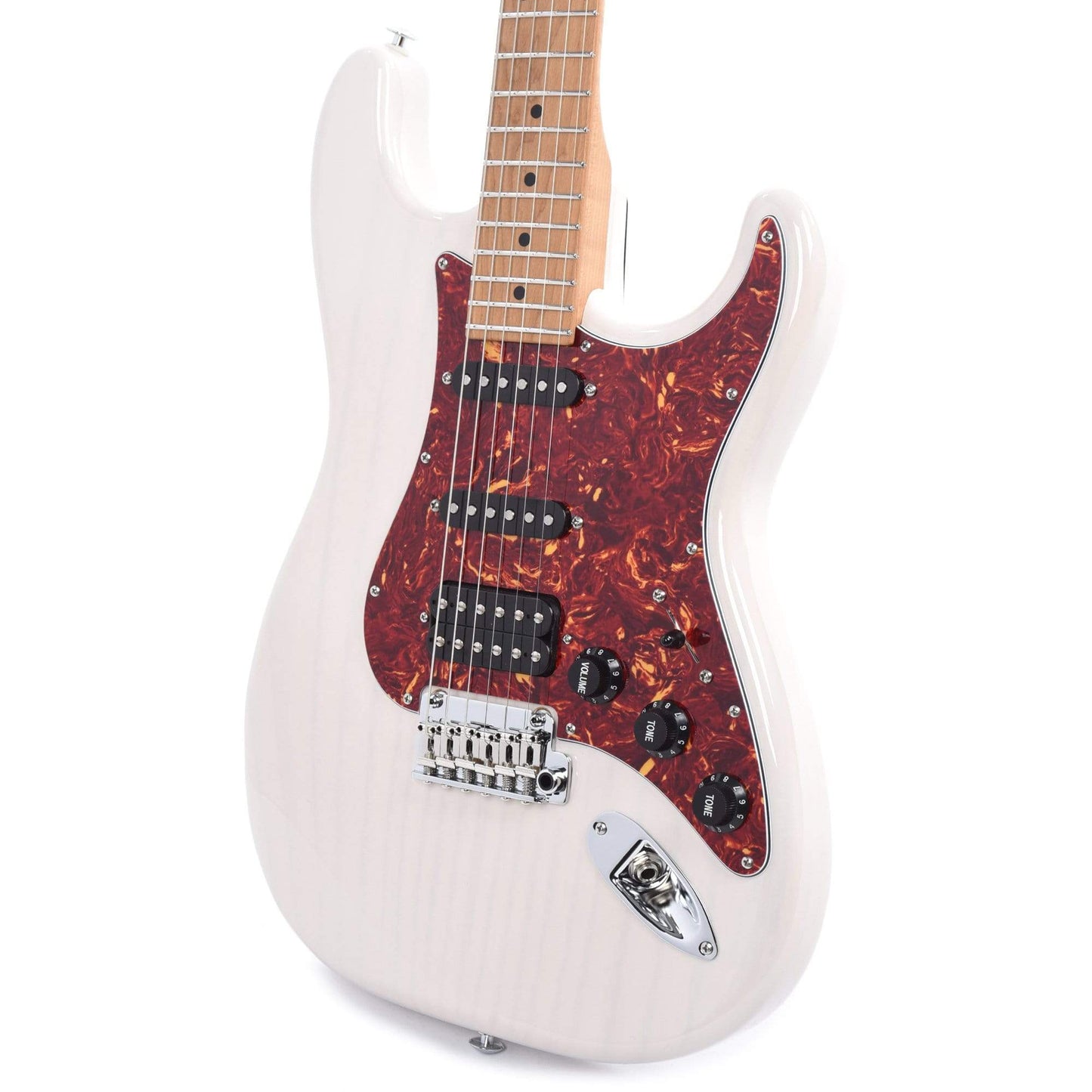 Suhr Limited Edition Classic S Paulownia HSS Trans White w/AAA Roasted Birdseye Neck Electric Guitars / Solid Body