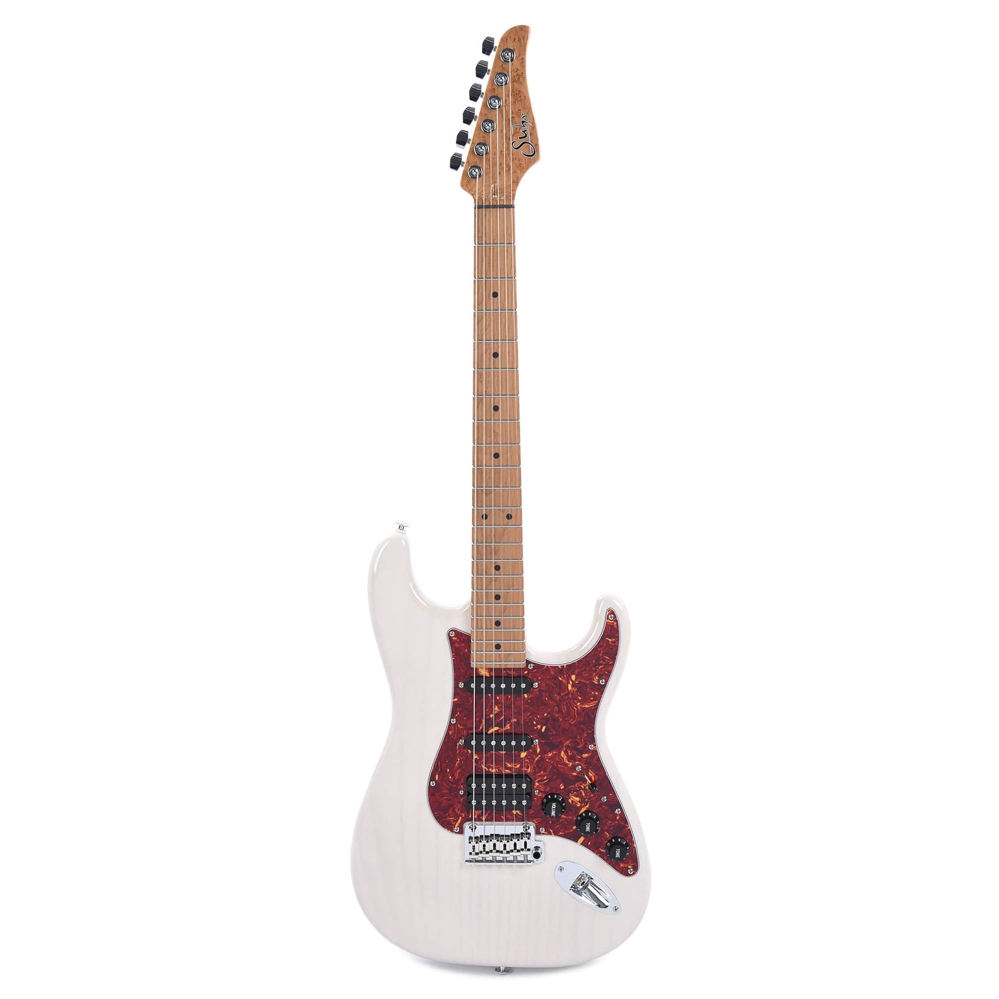 Suhr Limited Edition Classic S Paulownia HSS Trans White w/AAA Roasted Birdseye Neck Electric Guitars / Solid Body