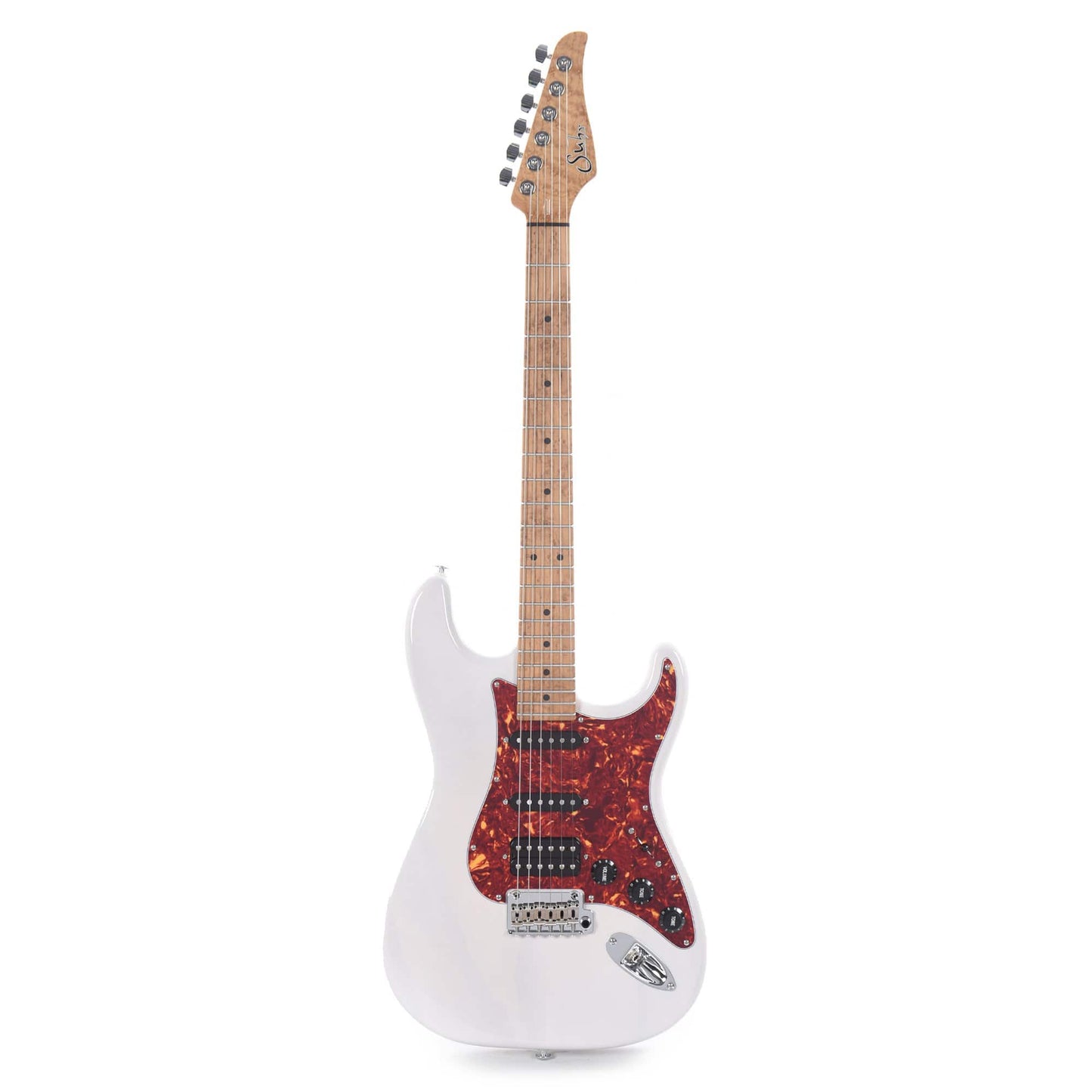 Suhr Limited Edition Classic S Paulownia HSS Trans White w/AAA Roasted Birdseye Neck Electric Guitars / Solid Body
